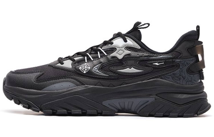 Erke Xun Charter Low top Sports Casual Shoes Men's Black White