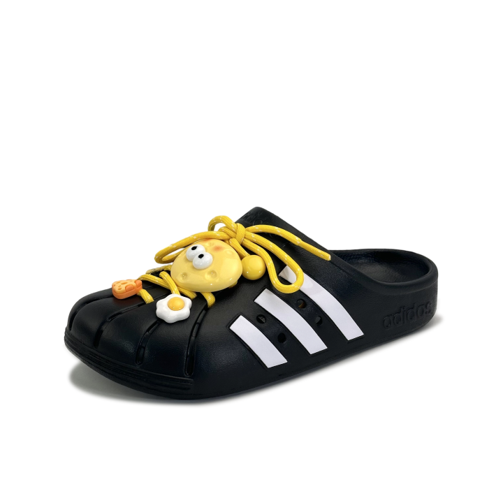 Adidas Adidas ADILETTE CLOGS Abrasion Resistant Abrasion Resistant Closed Toe Slippers Unisex Black