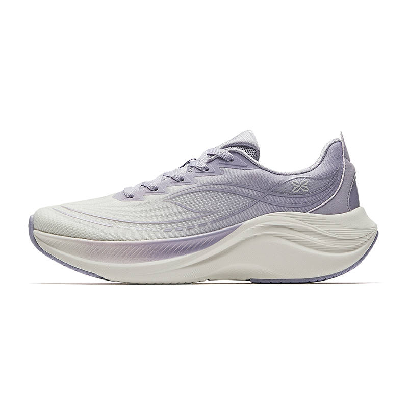Anta Leaf 6.0 Low top EVA Midsole Casual Running Shoes Women's White Purple