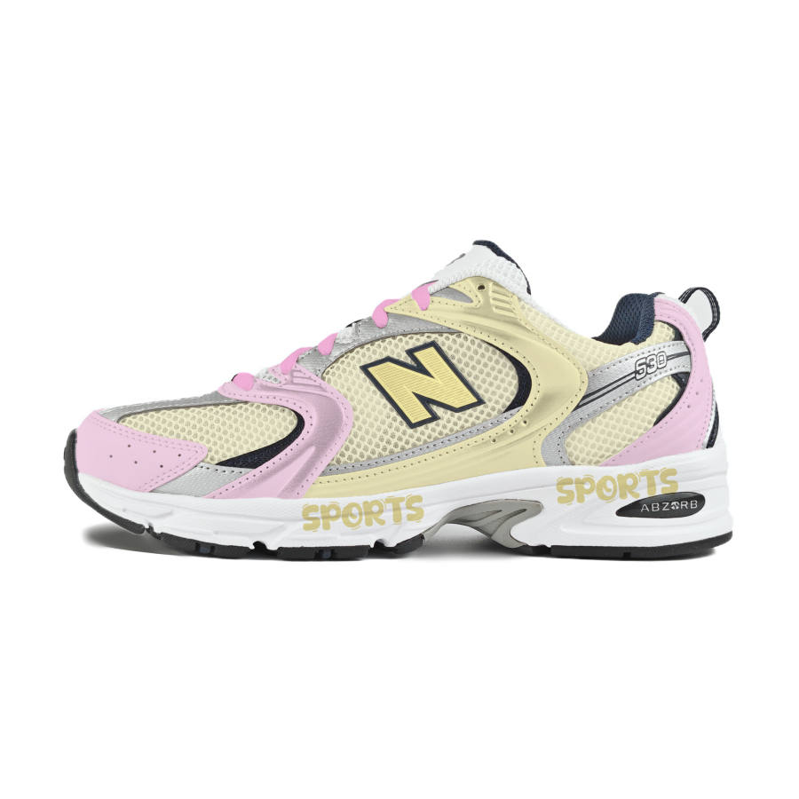 New Balance New Balance NB 530 Abrasion Resistant Low top Running Shoes Unisex Yellow Pink