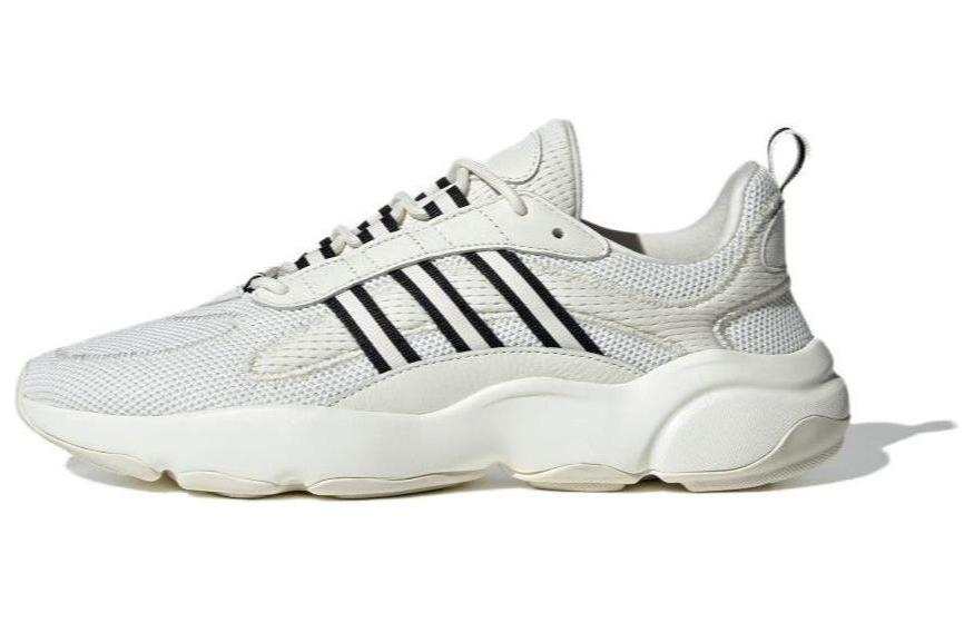 Adidas Originals Haiwee Fabric Cushioning Abrasion Resistant Lightweight Low top Casual Shoes Unisex White