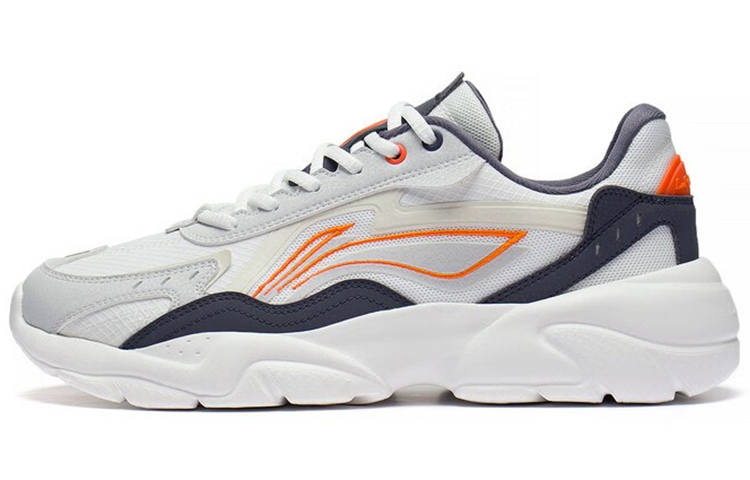 Li-Ning Li Ning Flowing Rock Flowing Rock Low top Sports Casual Shoes Men's White Gray