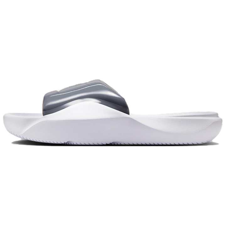 Jordan Jordan Franchise Slip Resistant Abrasion Resistant Slip Resistant Abrasion Resistant Slide Slippers Men's Gray White