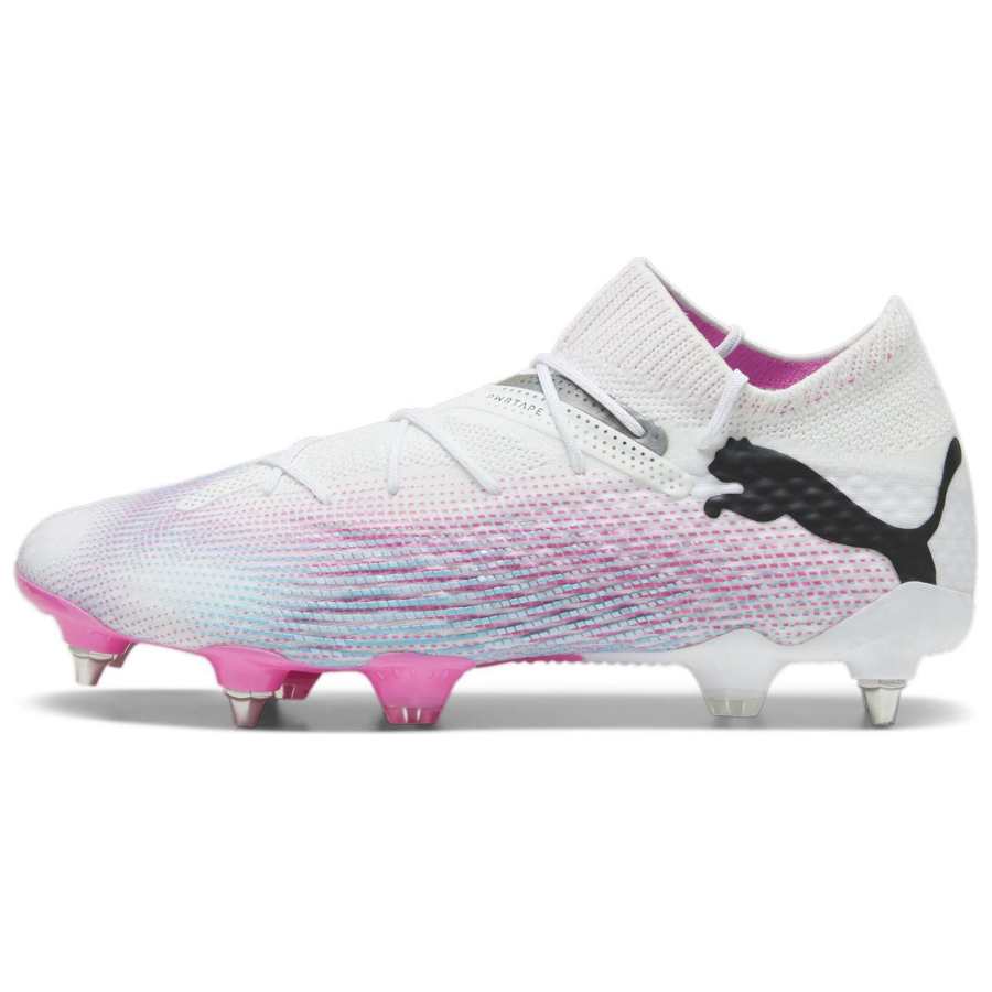 PUMA Future Comfortable Cushioning Soccer Shoes Unisex White Pink Black