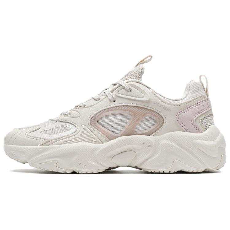XTEP Star Trace SE Abrasion Resistant Abrasion Resistant Low top Casual Shoes Women's White Pink