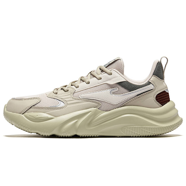 Erke Slip Resistant And Breathable Low top Casual Shoes Men's Pumice Gray Warm Mist Gray