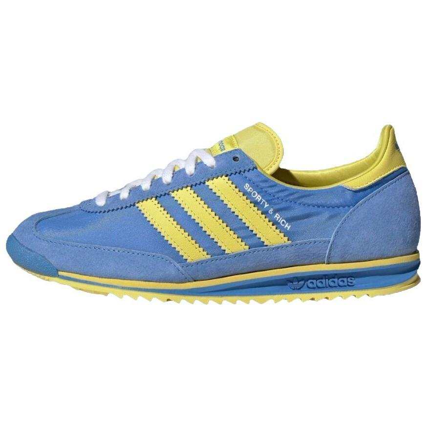 Adidas Originals x SPORTY & RICH SL 72 Low top Casual Shoes Women's Blue Yellow