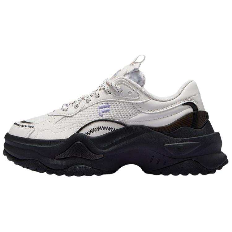 FILA FUSION BIANCO II Abrasion Resistant Height Increasing Low top Chunky Sneakers Women's Fragrant Snow