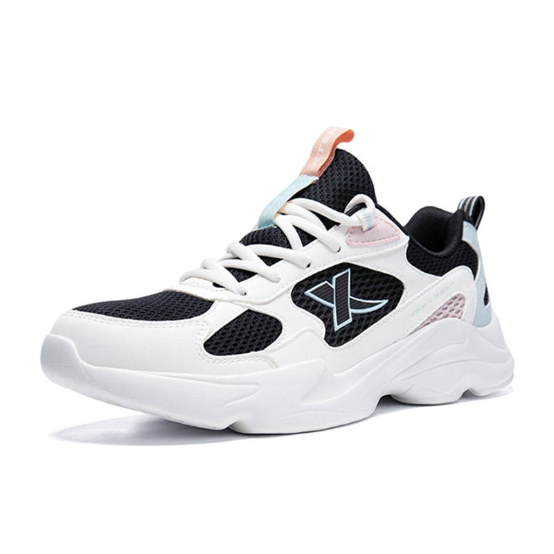 XTEP Textile, Artificial Leather Slip Resistant Breathable Abrasion Resistant Low top Casual Shoes Women's White