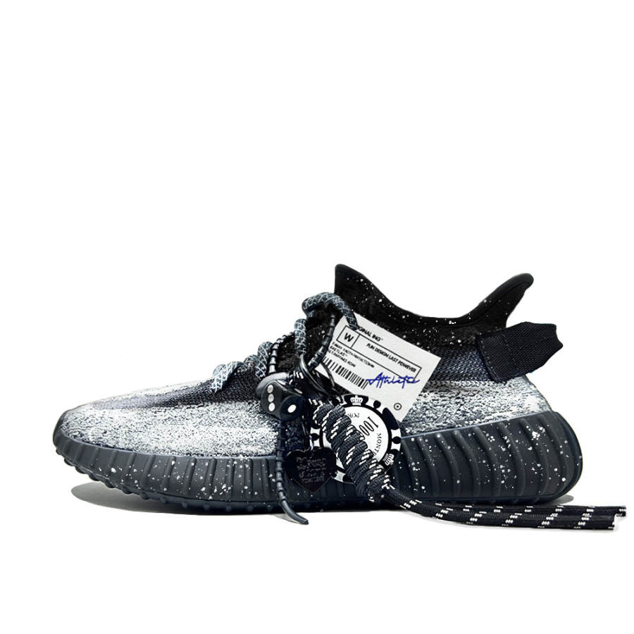 Adidas Originals Yeezy Boost 350 V2 Low top Casual Shoes Unisex Black White