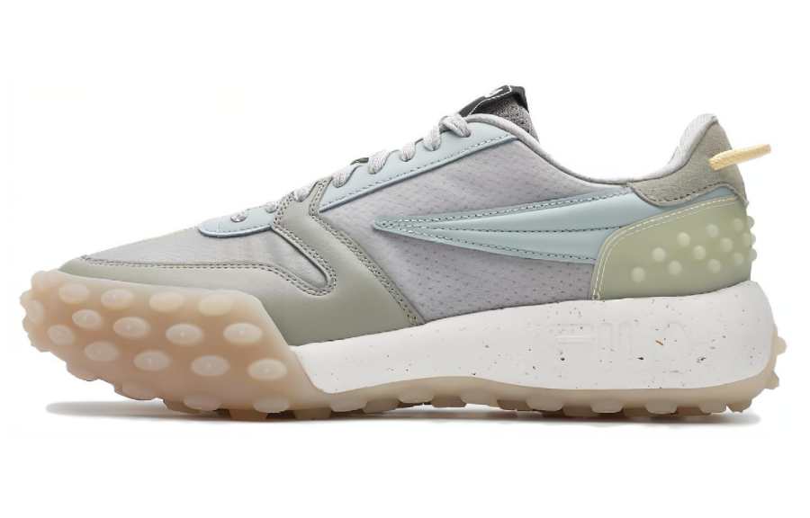 FILA Gara Cushioning, Wear Resistant Low top Casual Shoes Men's Gray Green
