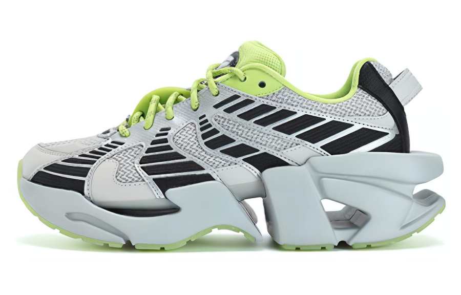 FILA Space Textile, Synthetic Leather, TPU Cushioning Low top Casual Shoes Women's Gray