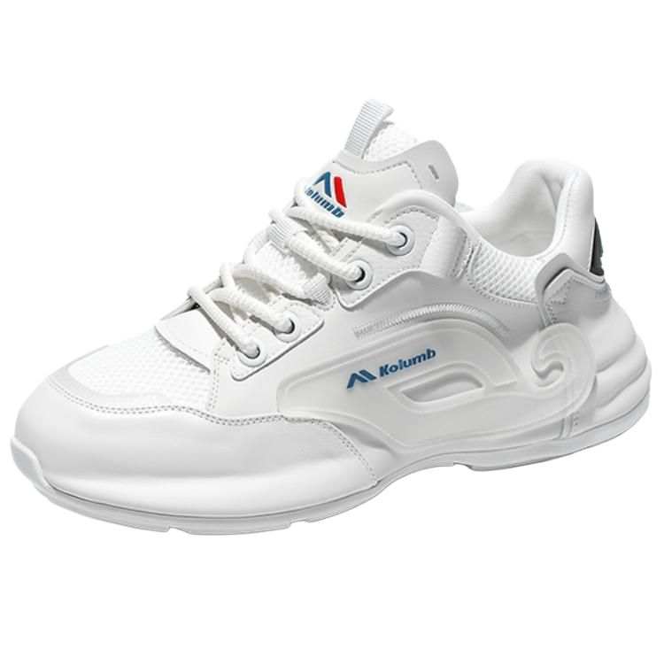 Kolumb Cushioning Slip Resistant Breathable Low top Casual Shoes Men's White