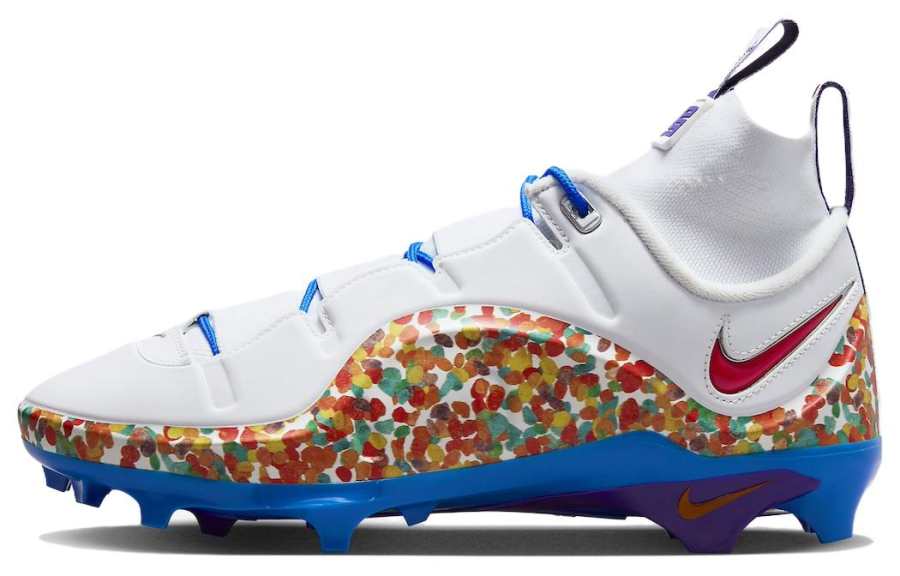 Nike Nike Lebron 4 FG Firm Ground Abrasion Resistant Breathable Abrasion Resistant Breathable Soccer Shoes Men's White