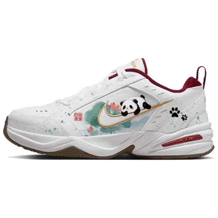 Nike Nike Air Monarch 4 Blue Moon, Adorable Panda Slip Resistant Abrasion Resistant Low top Casual Shoes Unisex Blue White