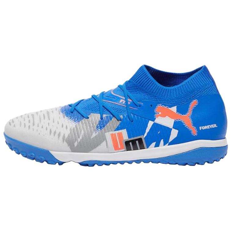 PUMA FUTURE 8 MATCH TF Turf Artificial Turf Soccer Shoes Unisex Blue White