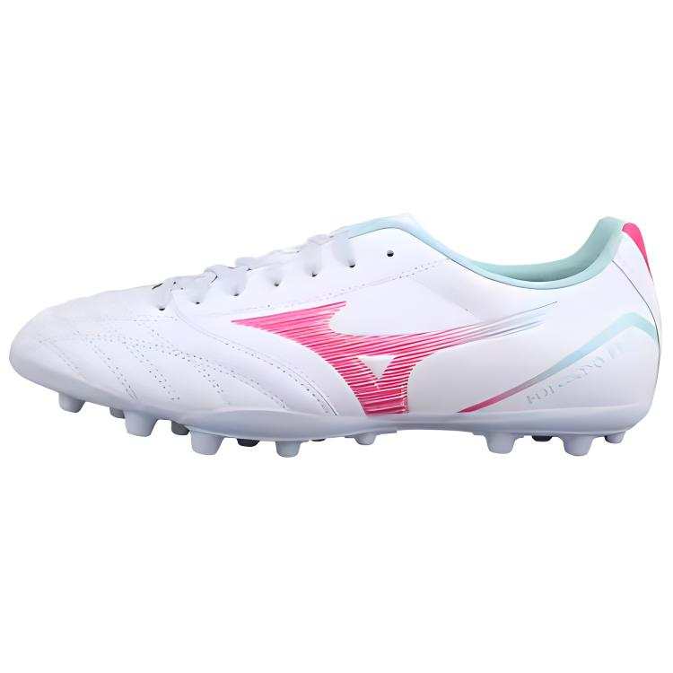 Mizuno AG Artificial Ground Slip Resistant Abrasion Resistant Soccer Shoes Men's White Pink