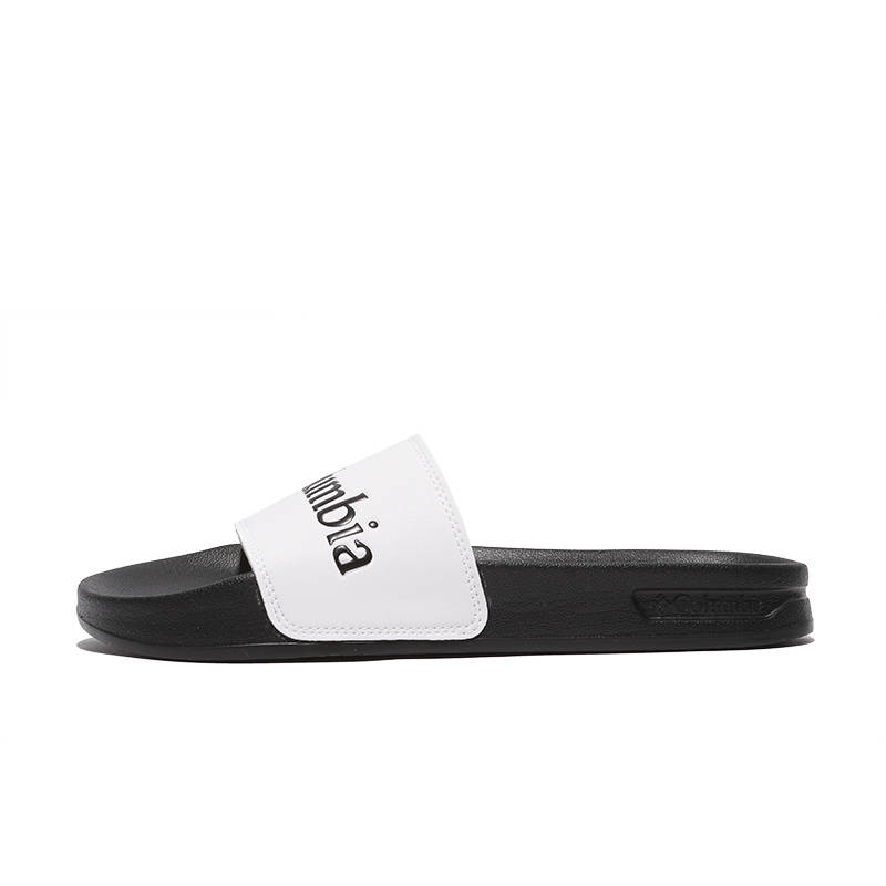 Columbia Synthetic Leather Sports Slippers Men's White