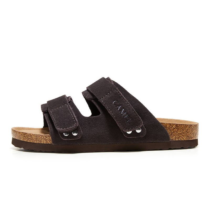 CAMEL CAMEL Slide Slippers Women's Coffee