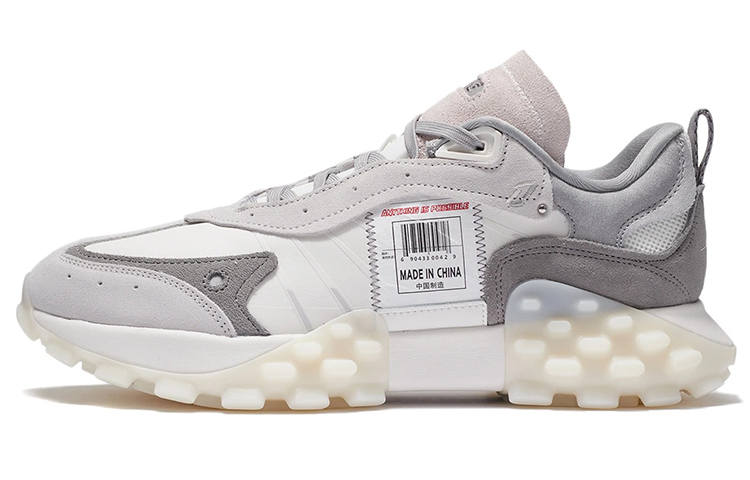 Li-Ning Li Ning Overload Low top Casual Shoes Men's Gray White