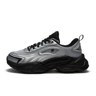 FILA FUSION FORCE Gravity Shoes Height Increasing Low top Casual Shoes Women's Silverware Gray/Black