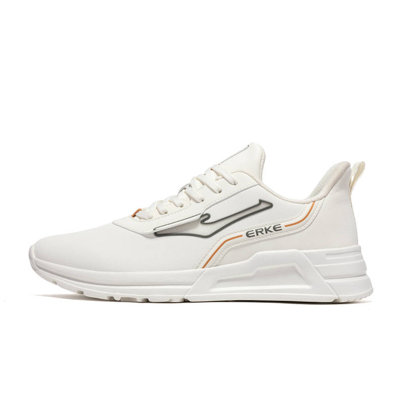 Erke Cushioning Lightweight Low top Casual Shoes Men's White