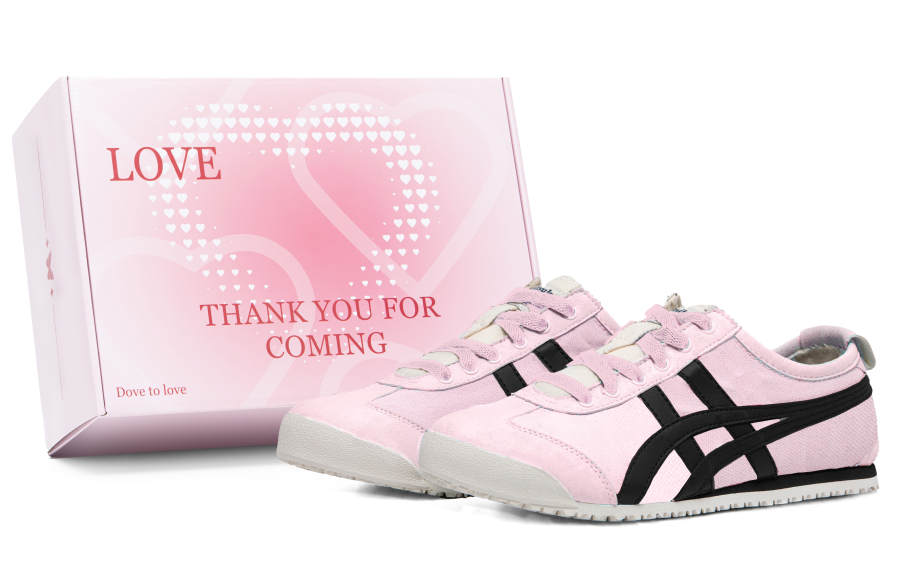 Onitsuka Tiger Mexico 66 Pink Lover Abrasion Resistant Breathable Abrasion Resistant Breathable Low top Casual Shoes