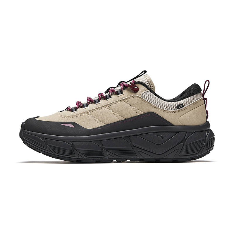 Anta Textile, Synthetic Leather Abrasion Resistant Athletic Shoes Men's Nude Khaki/Basic Black