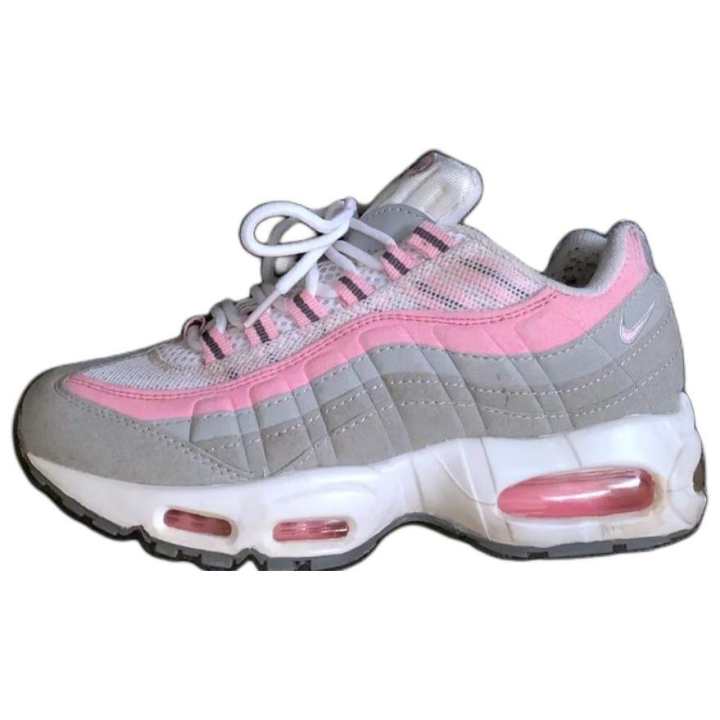 Nike Nike Air Max 95 White Real Pink Grey Women's