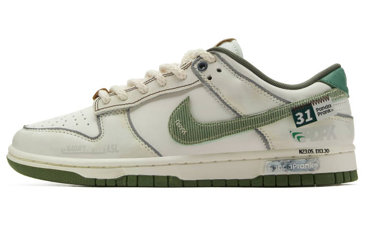 Nike Nike Dunk Slip Resistant Abrasion Resistant Low top Casual Shoes Unisex Beige Green