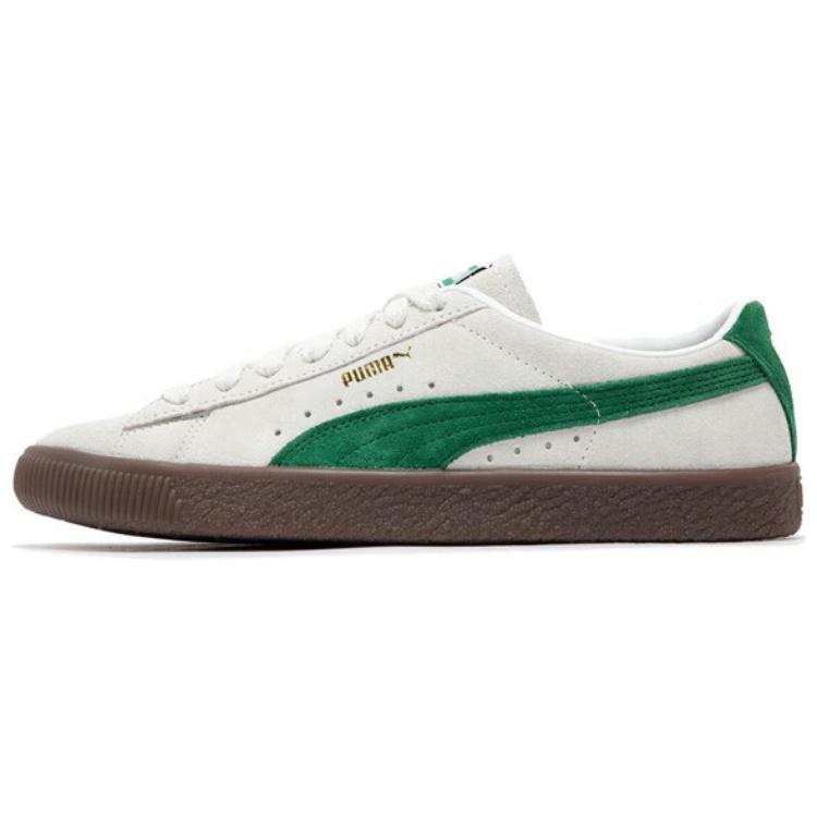 PUMA SUEDE VTG Cow Split Leather Vintage Low top Casual Shoes Unisex Gray Green