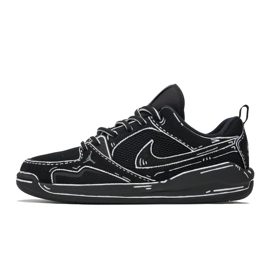 Jordan Jordan CMFT Era CMFT Era Cool Play Koala, Black Manuscript Mesh Abrasion Resistant Low top Casual Shoes Unisex