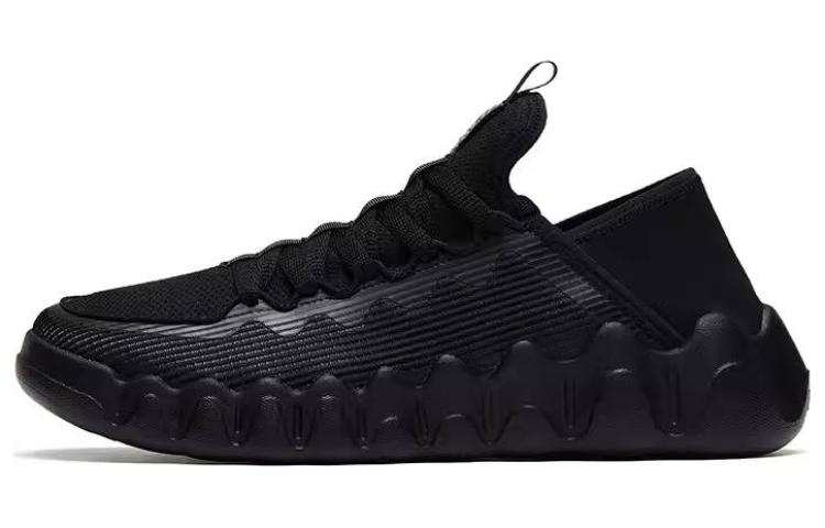 Anta Slip Resistant Abrasion Resistant Low top Outdoor Shoes Men's Black