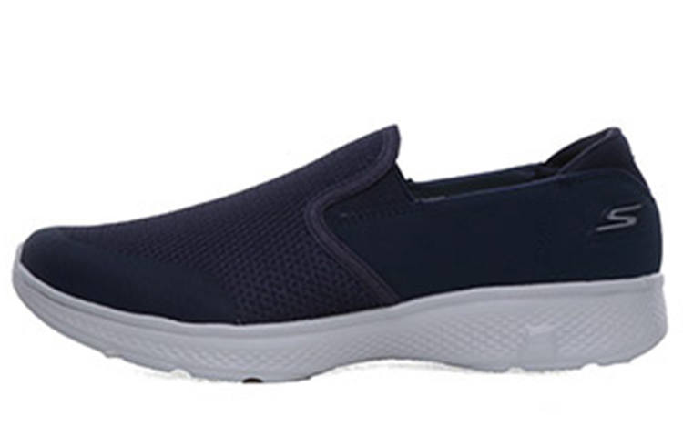 Skechers Go Walk 4 Cushioning Abrasion Resistant Low top Casual Shoes Men's Blue