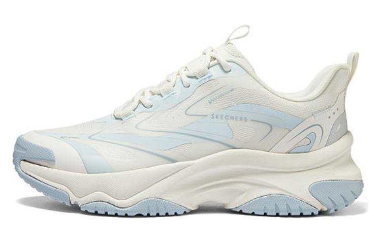 Skechers Street Fabric Cushioning Lightweight Breathable Rebound Low top Casual Shoes Women's Light Blue