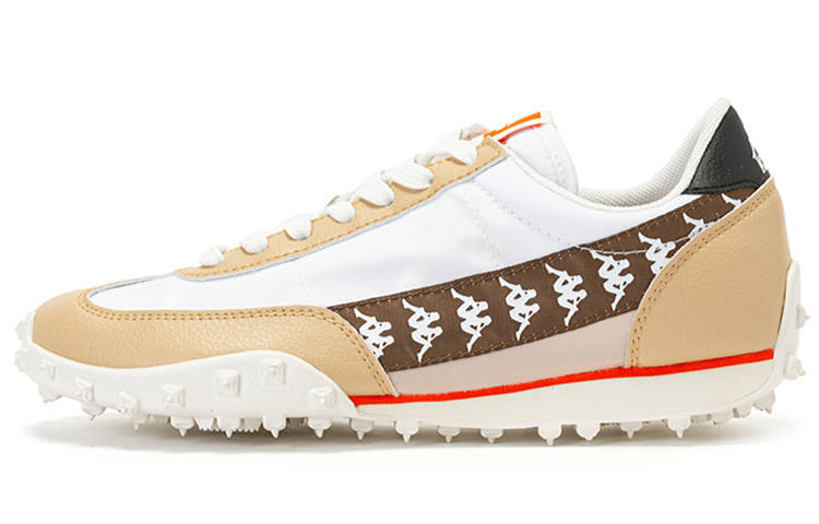 Kappa Slip Resistant Abrasion Resistant Slip Resistant Abrasion Resistant Low top Casual Shoes Unisex White Umber