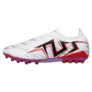 TLSS. MG Multi Ground Artificial Turf Cushioning Coverage Lightweight Soccer Shoes Unisex White