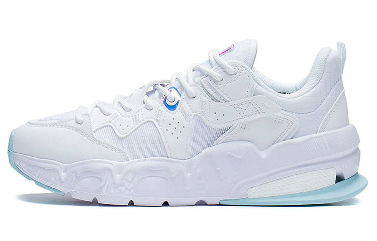 Li-Ning Li Ning LN Fle Cushioning Slip Resistant Abrasion Resistant Breathable Low top Sports Casual Shoes Women's White