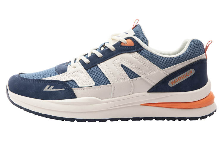Warrior Abrasion Resistant Lightweight Wear resistant And Lightweight Low top Casual Shoes Men's Beige Blue Orange