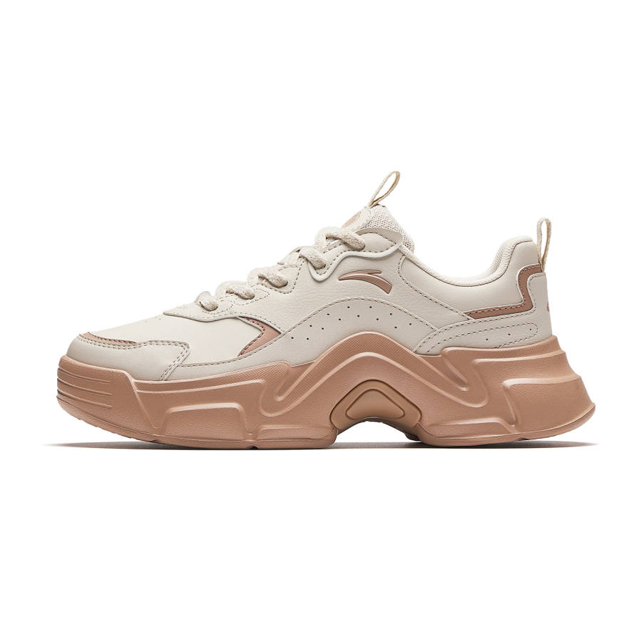 Anta Rabbit Shoes Abrasion Resistant Slip Resistant Casual Shoes Women's White Brown