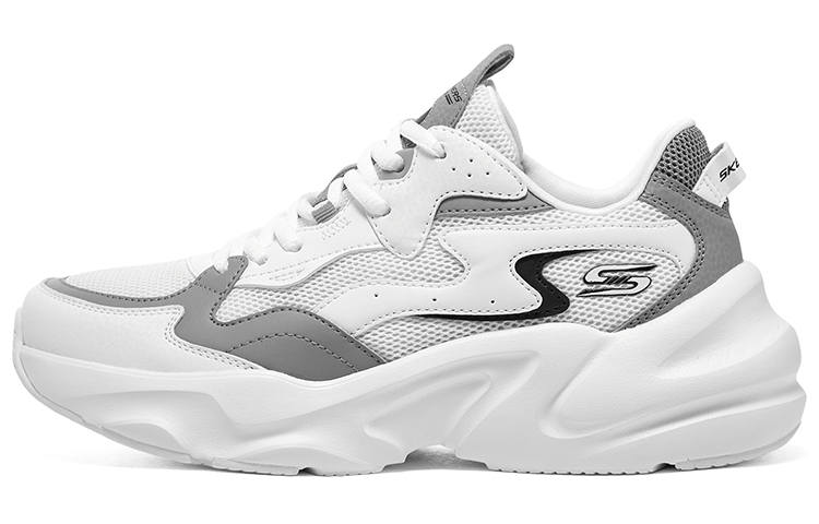 Skechers BOBS BAMINA 2 Mesh, Artificial Leather Low top Casual Shoes Women's White Gray