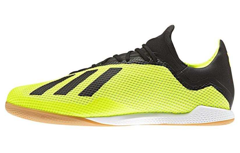 Adidas Adidas X 18.3 IC/in Slip Resistant Abrasion Resistant Soccer Shoes Men's Yellow Black
