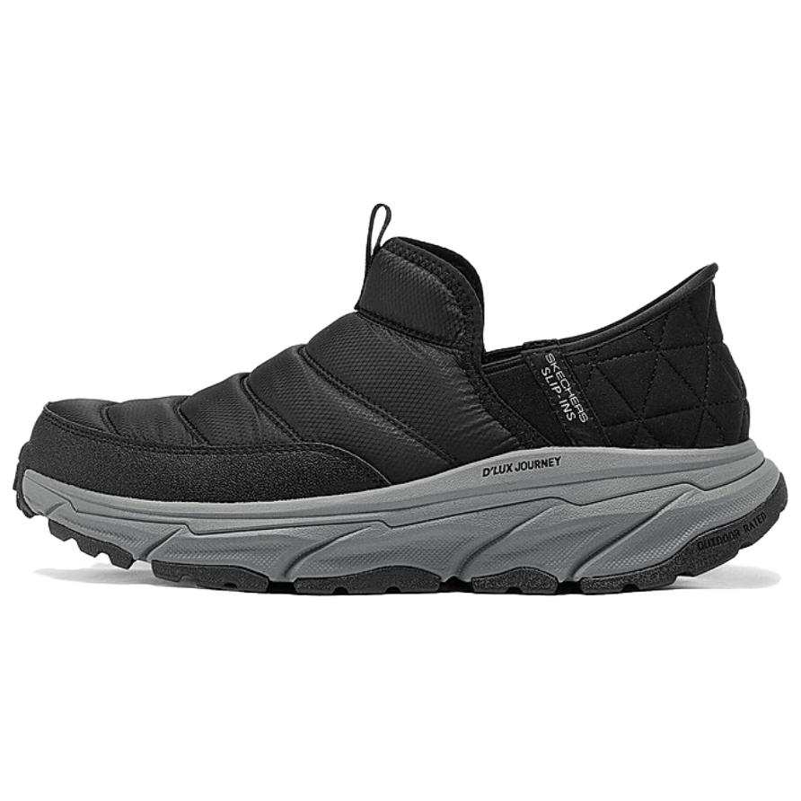 Skechers Abrasion Resistant Thermal Low top Casual Shoes Men's Black Gray
