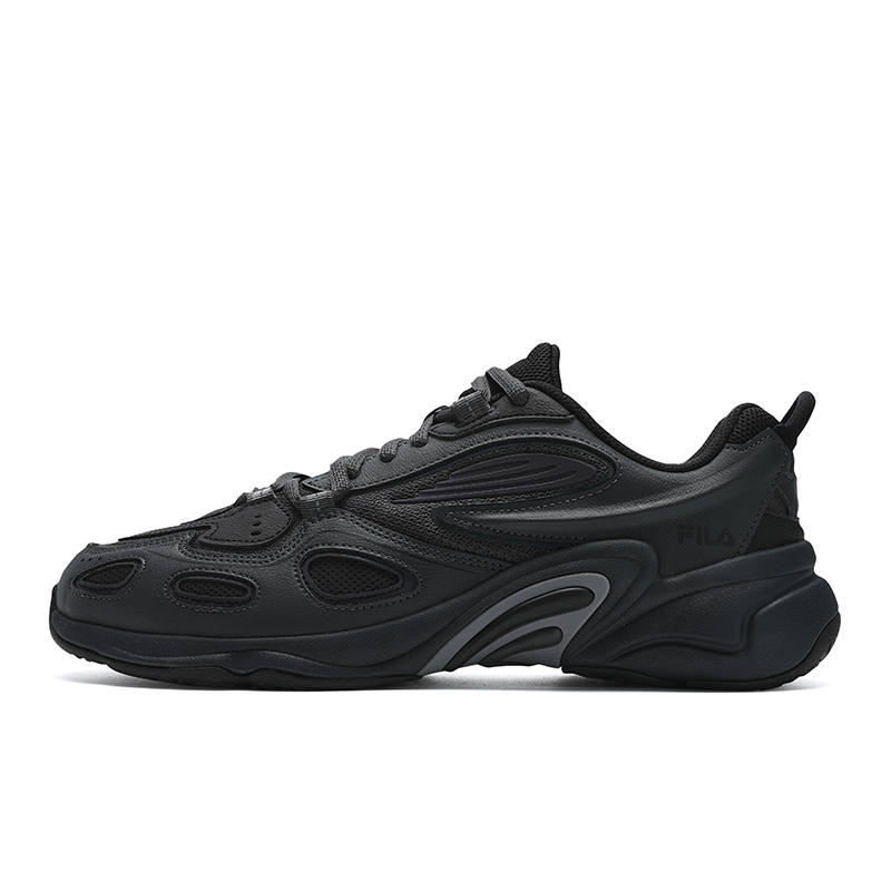 FILA BLUR Breathable And Lightweight Low top Casual Shoes Men's Shadow Black Gray