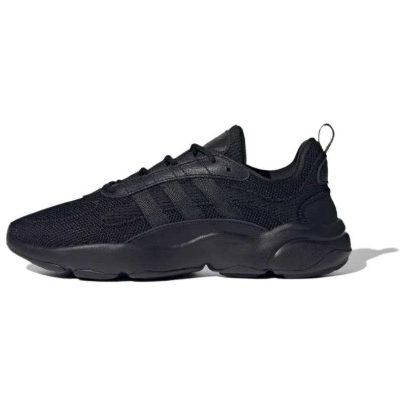 Adidas Originals Haiwee Fabric Slip Resistant Abrasion Resistant Low top Casual Shoes Unisex Black