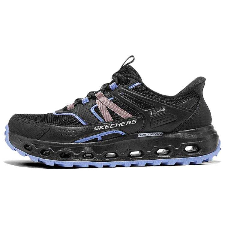 Skechers OUTDOOR Textile, Synthetic Leather Low top Casual Shoes Women's Black