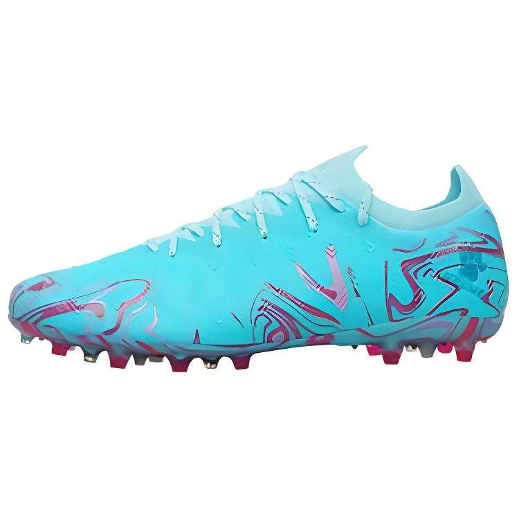 KELME MG Multi Ground Artificial Turf Slip Resistant Abrasion Resistant Soccer Shoes Men's Light Blue