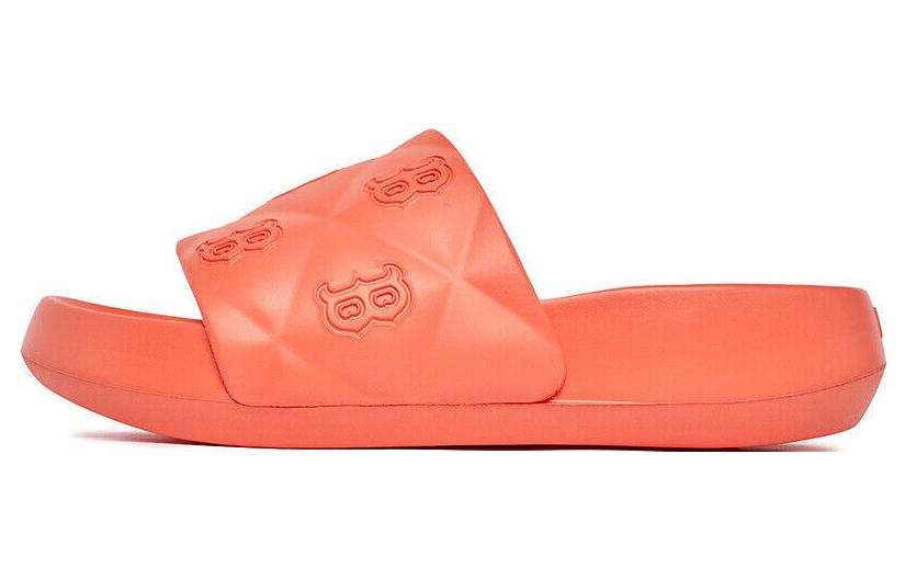 MLB Slipper Chunky Bouncer Slide Boston Red Sox Slip Resistant Abrasion Resistant Sports Slippers Unisex Orange