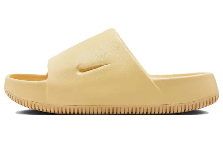 Nike Nike Calm Slide EVA Stitching Slide Slippers Women's Sesame Brown