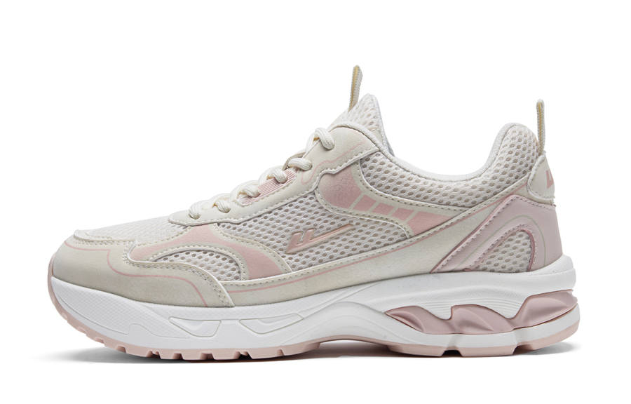 Warrior Abrasion Resistant Breathable Height Increasing Low top Casual Shoes Women's Beige Pink